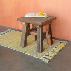 Salvaged Wood Rustic Foot Stool