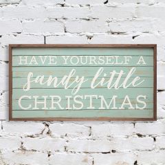 Sandy Christmas Wall Sign