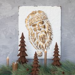 Santa Face Metal SIgn