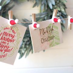 Santa Hat Clothes Pin Set