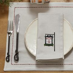Santa Is In Napkin Set of 4