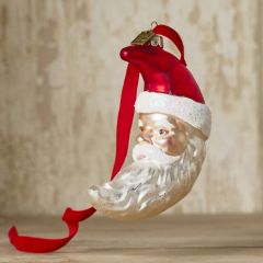 Santa Moon Ornament