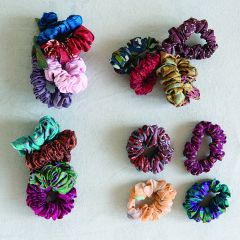Sari Fabric Scrunchie Set of 4