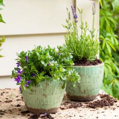 Scaled Ceramic Planter Pot