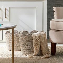 Scalloped Basket Set of 2