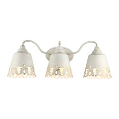 Scalloped Metal 3 Light Vanity Sconce