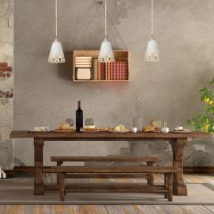 Scalloped Metal Petite Pendant Light