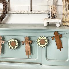 Scarecrow and Sunflowers Fall Banner