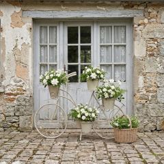 Scroll Bike Tiered Plant Stand