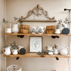 Scrolled Rustic Architectural Wall Hanging