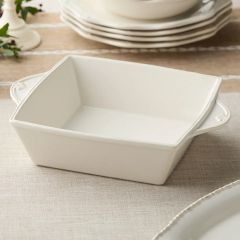 Scrollwork Stoneware Square Baking Dish
