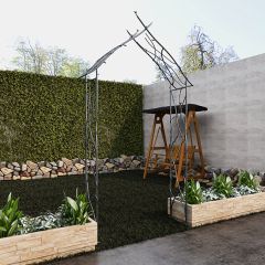 Sculpted Branches Arched Garden Arbor
