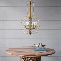 Sculptured Elegance 4 Light Chandelier