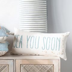 Sea You Soon Lumbar Accent Pillow