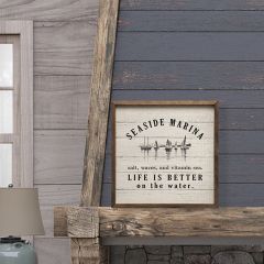 Seaside Marina Framed Wall Decor