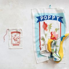 Seed Packet Cotton Tea Towel Set of 2