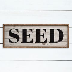 Seed Sign Framed Wall Decor