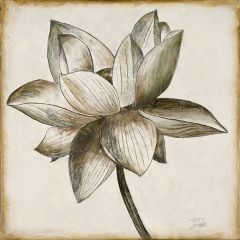 Sepia Tone Floral Wall Art