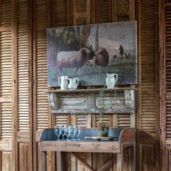 Serene Pasture Sheep Canvas Wall Art