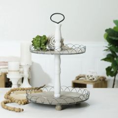 Shabby Chic 2 Tier Tray