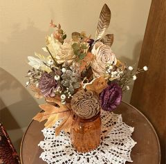 Shades of Autumn Wood Floral Bouquet