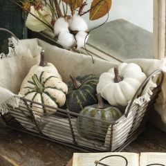 Shades of Green Decorative Autumn Pumpkins Set of 5