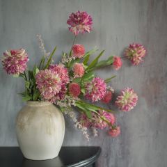 Shades of Pink Faux Pom Pom Bush