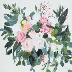 Shades of Pink Floral Canvas Wall Art