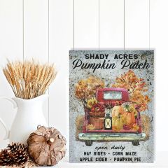 Shady Acres Faux Metal Canvas Wall Art