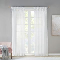 Sheer Twist Tab Curtain Panels Set of 2