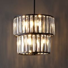Shimmering Decadence Tiered Crystals Chandelier