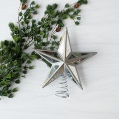 Shining Silver Star Spring Tree Topper