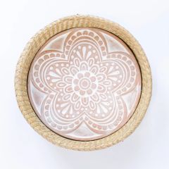 Signature Floral 2 Piece Round Bread Warmer