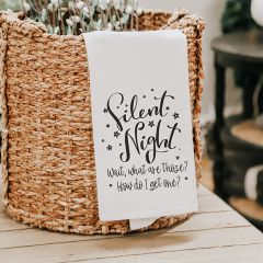 Silent Night Holiday Towel