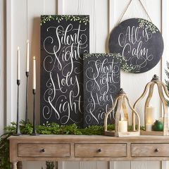 Silent Night Holy Night Vertical Wall Art