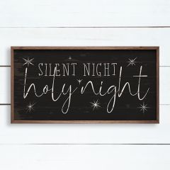 Silent Night Lyric Wall Art