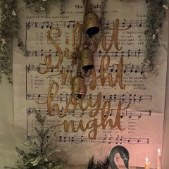 Silent Night Paper Wall Art