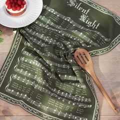 Silent Night Sheet Music Kitchen Towel