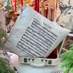 Silent Night Slip Cover Accent Pillow