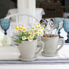 Simple Accents Concrete Mug Planter