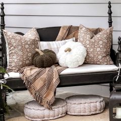 Simple Charms Fringed Plaid Throw Blanket