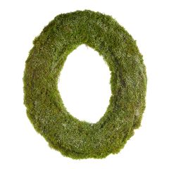 Simple Charms Iced Moss Oval Wreath
