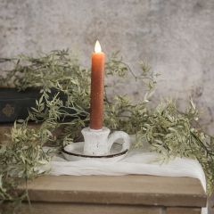 Simple Classics Terracotta Taper Candle Holder with Handle