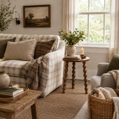 Simple Classics Turned Leg Round Side Table