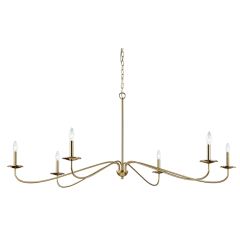 Simple Elegance 6 Arm Chandelier