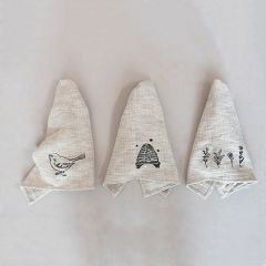 Simple Embroidery Tea Towel Set of 3