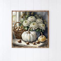 Simple Fall Table Printed Canvas Wall Art