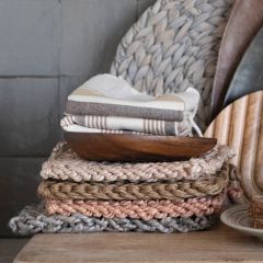 Simple Farmhouse Crocheted Pot Holder Set of 3