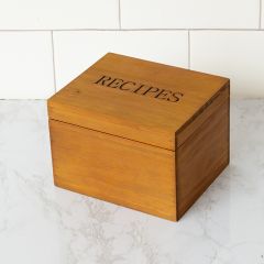 Simple Farmhouse Recipe Box With Cards