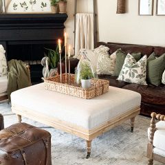 Simple Farmhouse Rolling Ottoman
